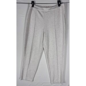 Elie Tahari Women's XL Light Gray Knit Lounge Pants Pull On Elastic Waist